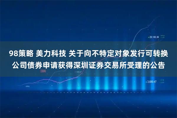 98策略 美力科技 关于向不特定对象发行可转换公司债券申请获得深圳证券交易所受理的公告